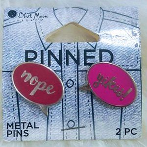 Blue Moon Pinned nope|yikes! Metal Pins NWT